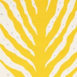Schumacher 179481 Creeping Fern Print Lemonade fabric swatch
