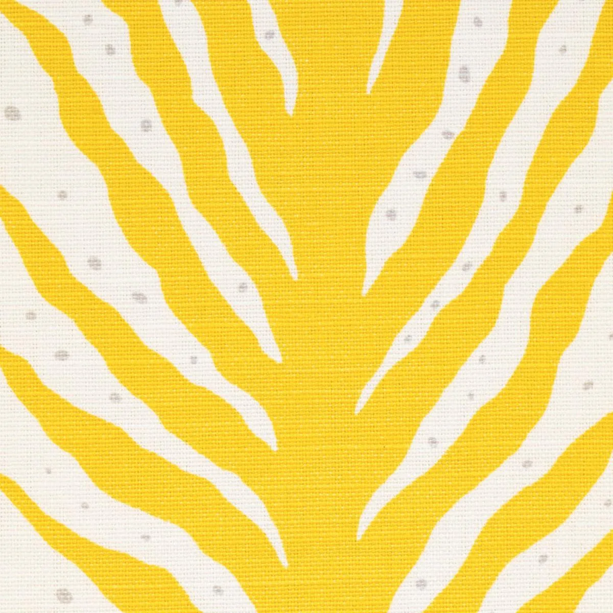 Schumacher 179481 Creeping Fern Print Lemonade fabric swatch
