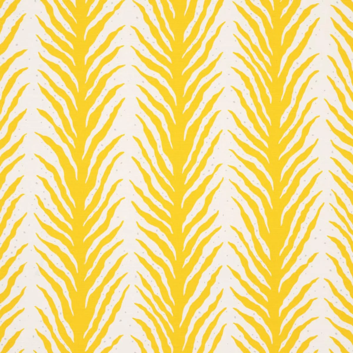 Schumacher 179481 Creeping Fern Print Lemonade fabric swatch