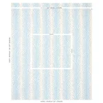 Schumacher 179480 Creeping Fern Print Slumber Blue fabric swatch