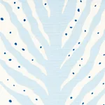 Schumacher 179480 Creeping Fern Print Slumber Blue fabric swatch