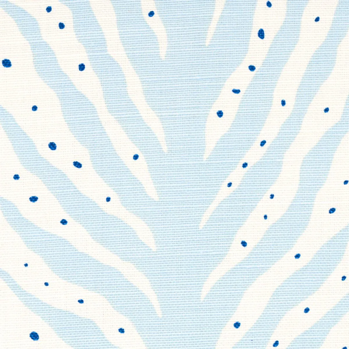Schumacher 179480 Creeping Fern Print Slumber Blue fabric swatch