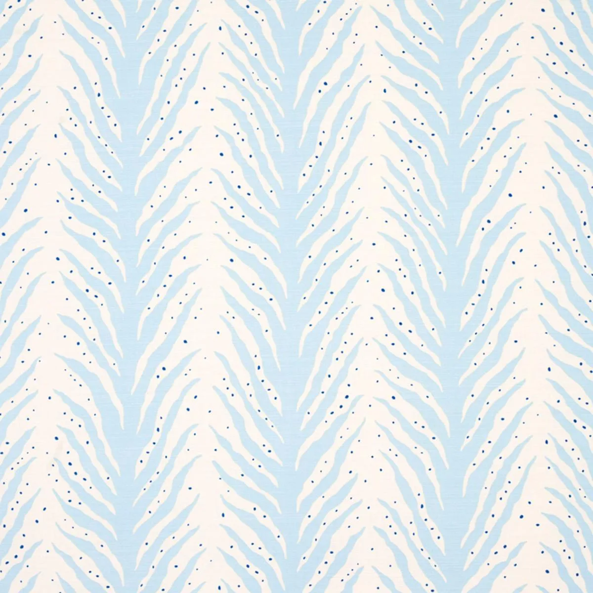 Schumacher 179480 Creeping Fern Print Slumber Blue fabric swatch