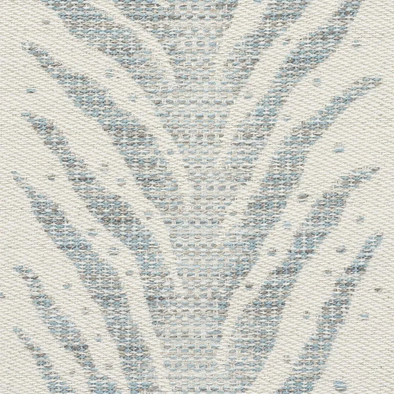 Schumacher 75453 Creeping Fern Slumber Blue fabric swatch