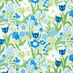 Schumacher 78290 Crewel Garden Sky fabric swatch