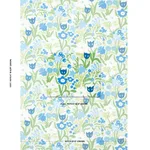 Schumacher 78290 Crewel Garden Sky fabric swatch