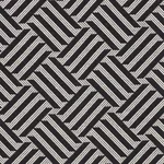 Schumacher 73451 Cross Hatch Black fabric swatch