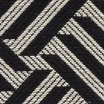 Schumacher 73451 Cross Hatch Black fabric swatch