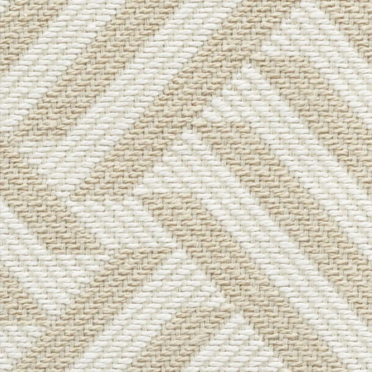 Schumacher 73450 Cross Hatch Natural fabric swatch