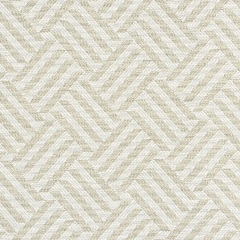 Schumacher 73450 Cross Hatch Natural fabric swatch