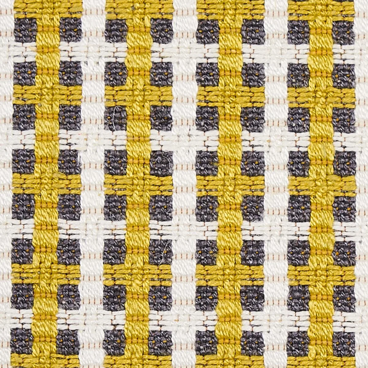 Schumacher 70393 Crosstown Citron fabric swatch