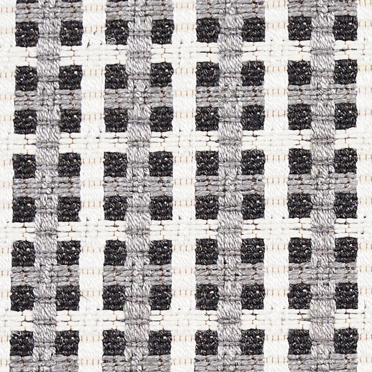 Schumacher 70392 Crosstown Graphite fabric swatch