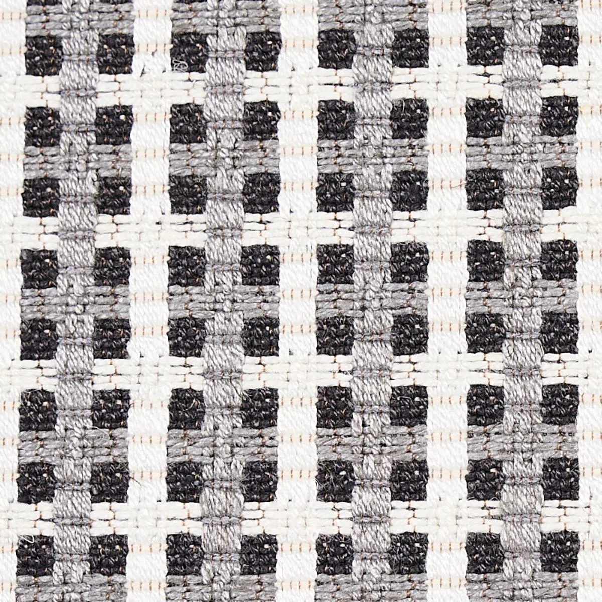 Schumacher 70392 Crosstown Graphite fabric swatch