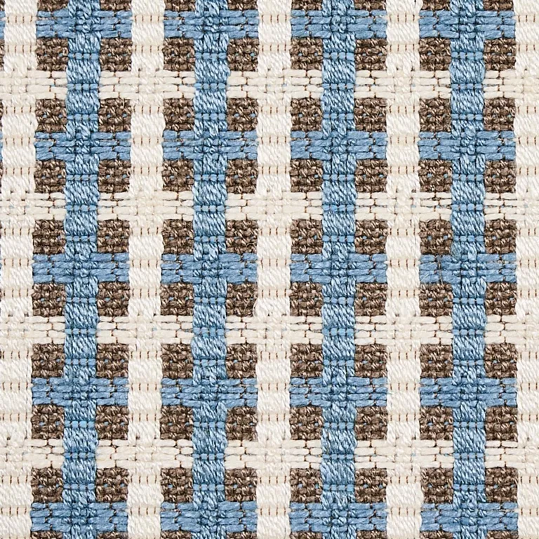 Schumacher 70390 Crosstown Sky fabric swatch