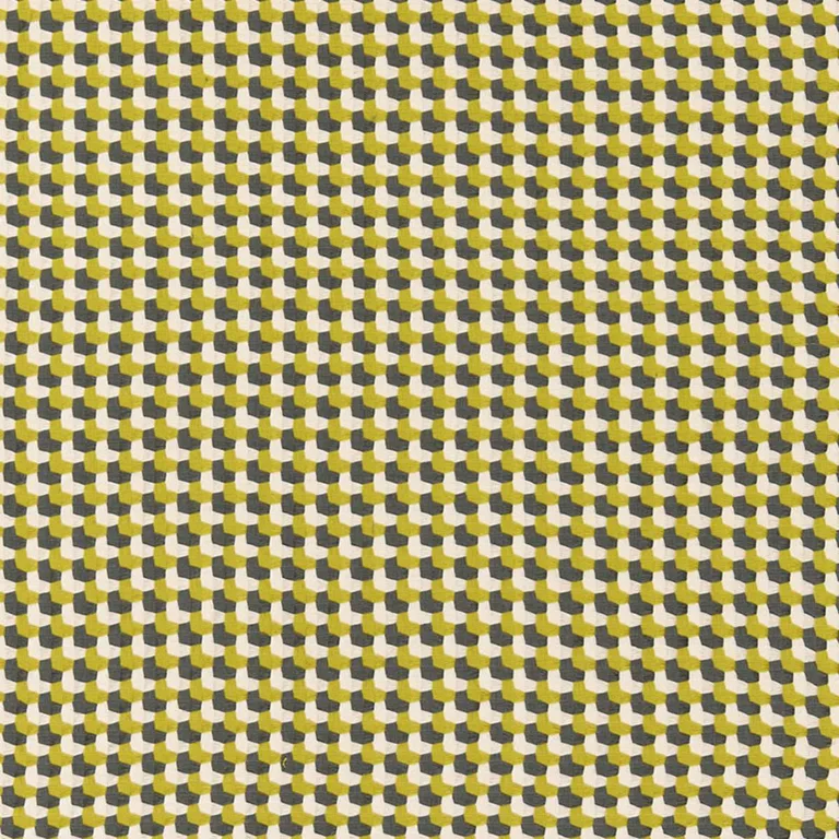 Schumacher 67100 Crosstown Weave Citron fabric swatch