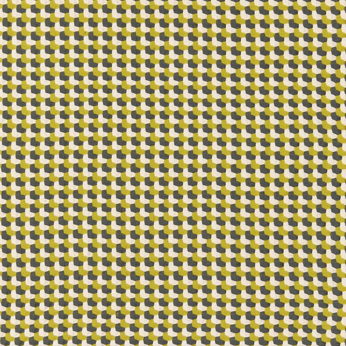Schumacher 67100 Crosstown Weave Citron fabric swatch
