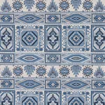 Schumacher 81330 Crowley éPinglé Blue fabric swatch