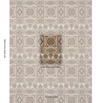 Schumacher 81332 Crowley éPinglé Brown fabric swatch