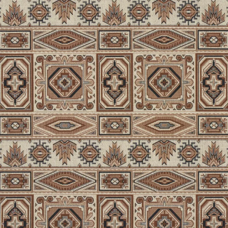 Schumacher 81332 Crowley éPinglé Brown fabric swatch