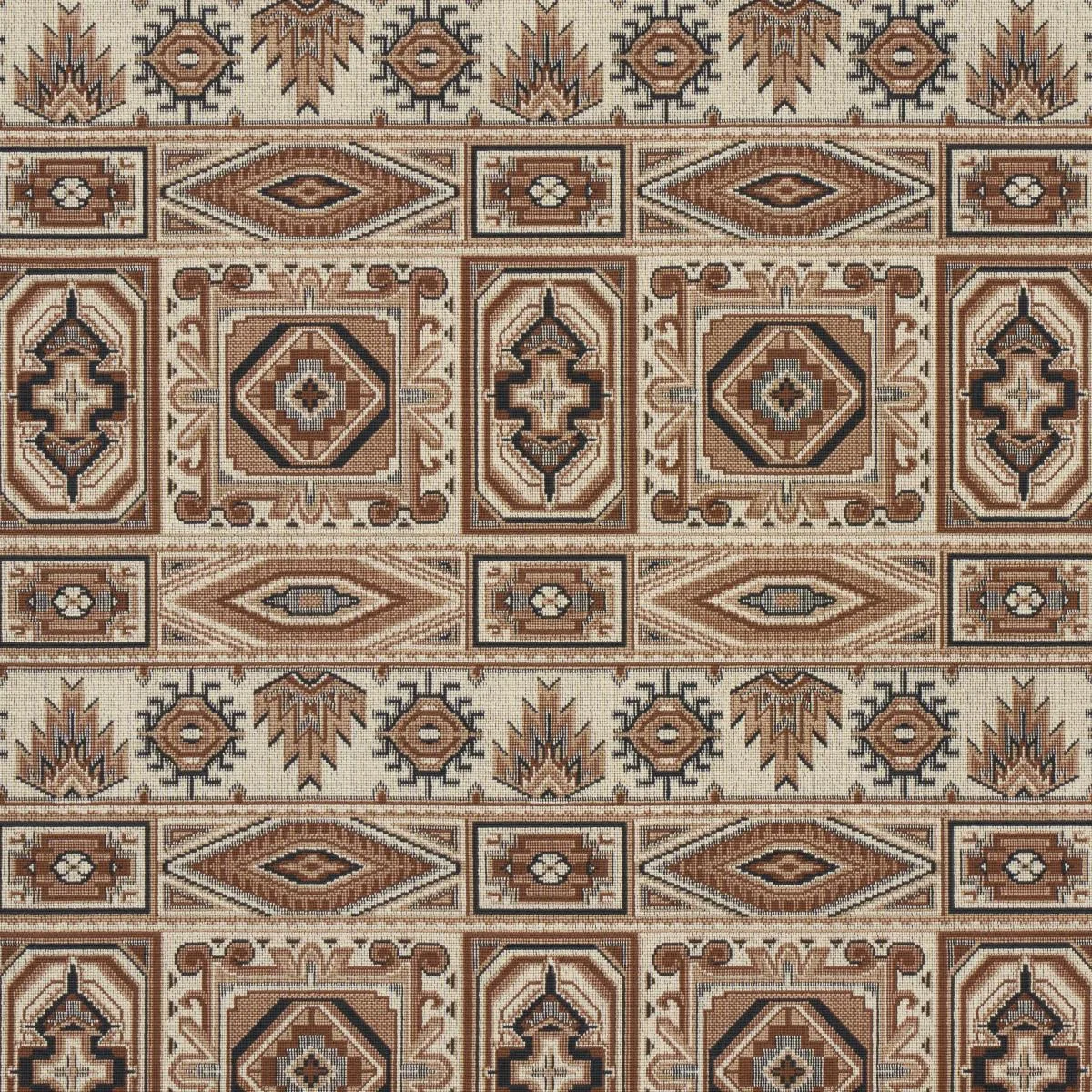 Schumacher 81332 Crowley éPinglé Brown fabric swatch