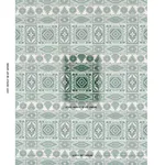 Schumacher 81331 Crowley éPinglé Green fabric swatch