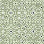 Schumacher 76522 Crusoe Ikat Green fabric swatch