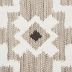 Schumacher 76520 Crusoe Ikat Greige fabric swatch