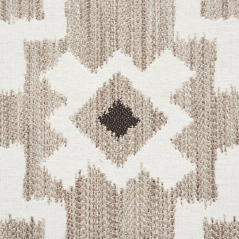 Schumacher 76520 Crusoe Ikat Greige fabric swatch