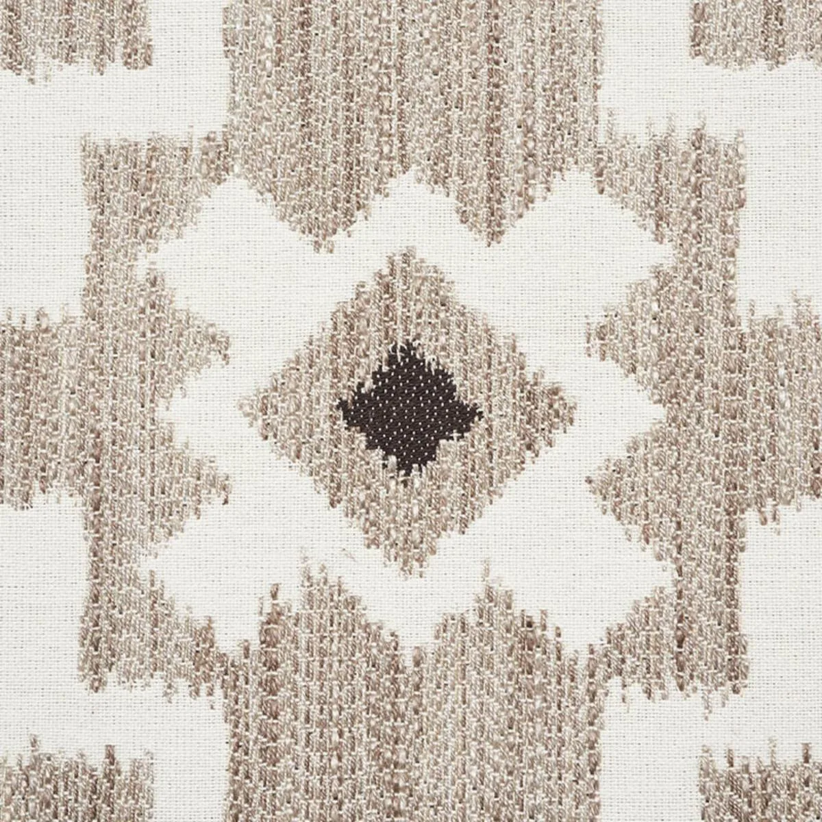 Schumacher 76520 Crusoe Ikat Greige fabric swatch