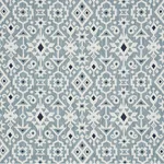 Schumacher 76521 Crusoe Ikat Sky fabric swatch