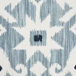 Schumacher 76521 Crusoe Ikat Sky fabric swatch