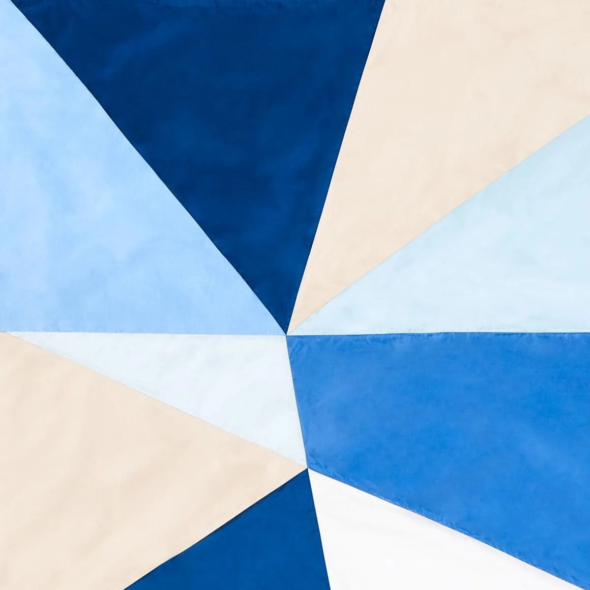 Schumacher 69454 Cubist Silk Panel Blue fabric swatch