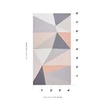 Schumacher 69452 Cubist Silk Panel Blush fabric swatch