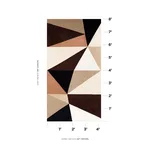 Schumacher 69453 Cubist Silk Panel Java fabric swatch