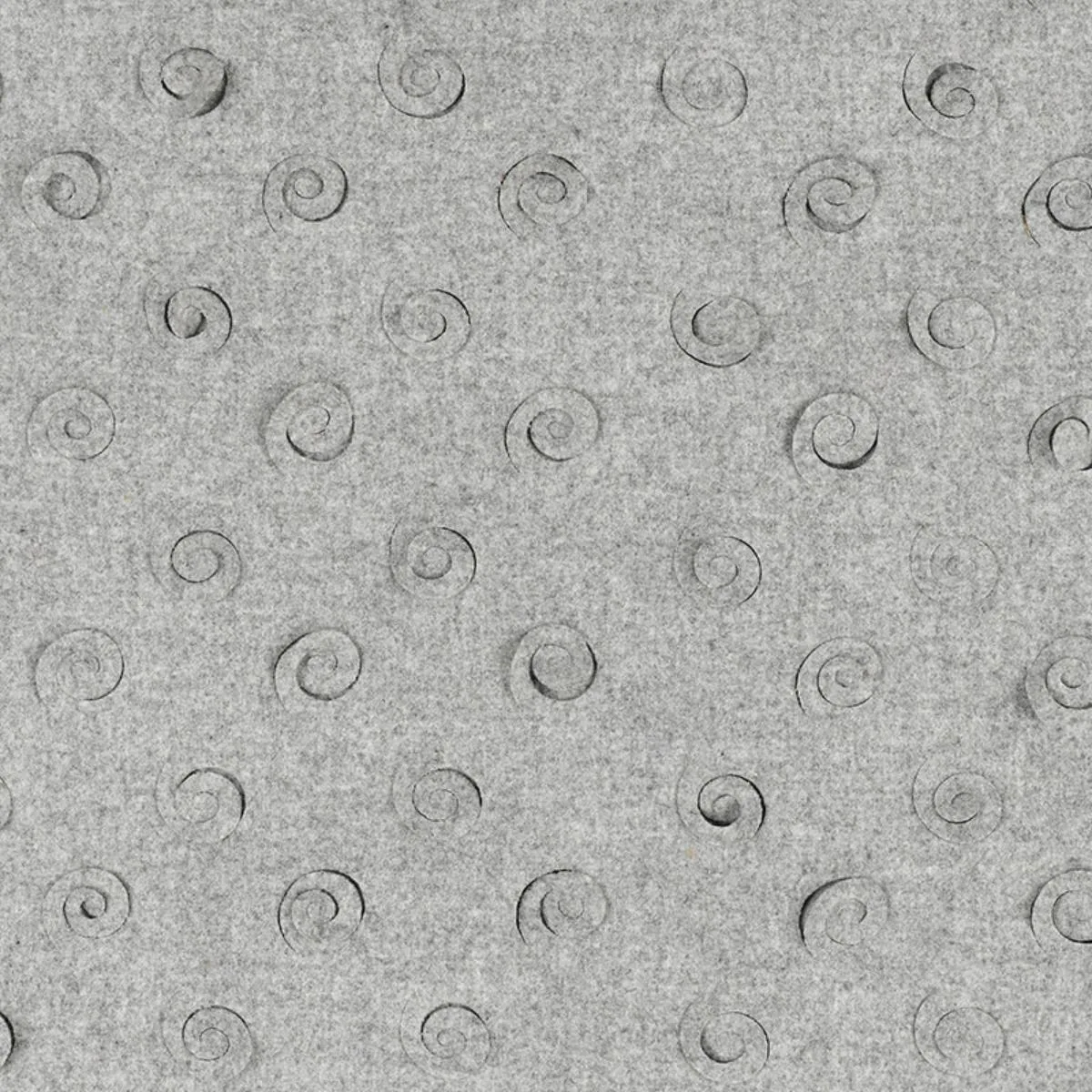 Schumacher 55361 Curlicue Grey fabric swatch