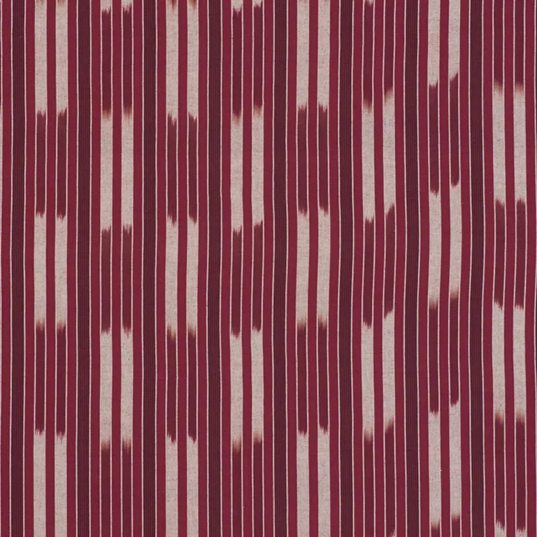 Schumacher 71972 Cusco Ikat Berry fabric swatch