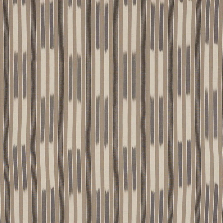 Schumacher 71971 Cusco Ikat Charcoal fabric swatch