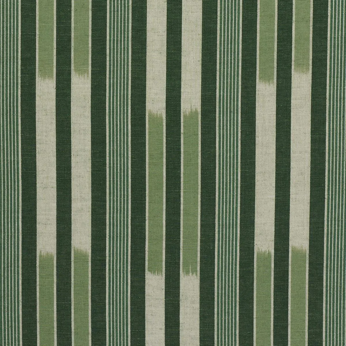 Schumacher 71973 Cusco Ikat Green fabric swatch