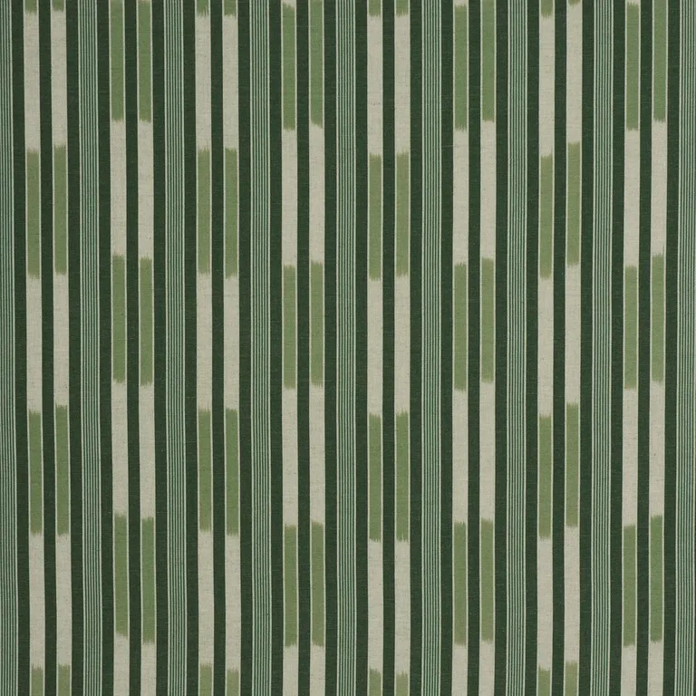 Schumacher 71973 Cusco Ikat Green fabric swatch