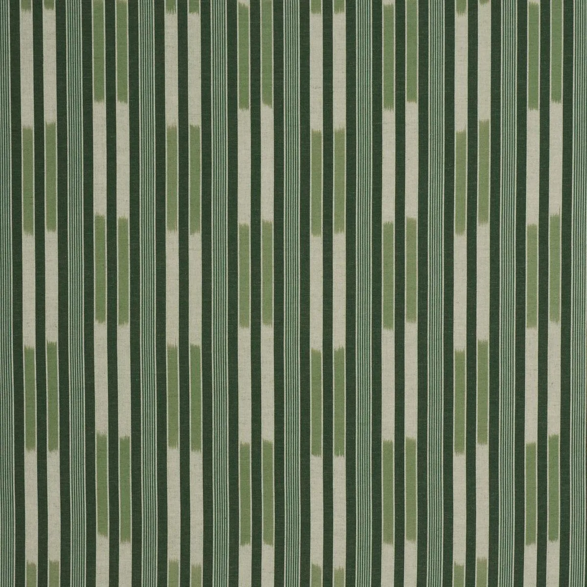 Schumacher 71973 Cusco Ikat Green fabric swatch