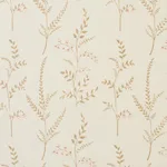 Schumacher 78351 Cynthia Embroidered Print Natural fabric swatch