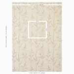 Schumacher 78351 Cynthia Embroidered Print Natural fabric swatch