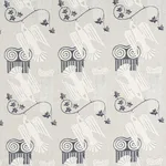 Schumacher 83110 Cyprus Limestone fabric swatch