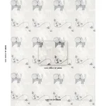 Schumacher 83110 Cyprus Limestone fabric swatch