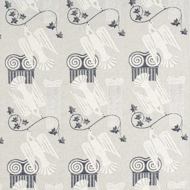 Schumacher 83110 Cyprus Limestone fabric swatch