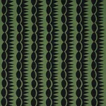 Schumacher 181532 Dagger Stripe Black On Green fabric swatch