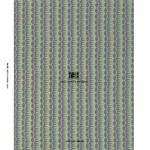 Schumacher 181532 Dagger Stripe Black On Green fabric swatch