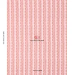 Schumacher 181531 Dagger Stripe Red On Pink fabric swatch