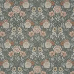 Schumacher 182970 Dahlia Garden Green fabric swatch