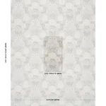 Schumacher 182971 Dahlia Garden Natural fabric swatch